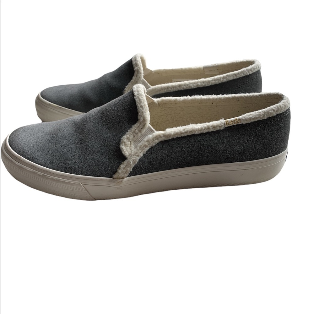 KEDS dream foam Swede Sherpa lined grey with white lining